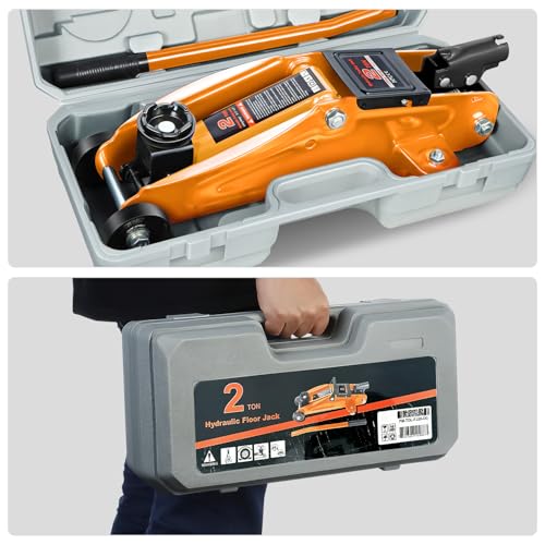 Floor Jack 3 Ton Capacity, Low Profile Heavy Duty Hydraulic Car Jack, Lifting Range 3"-20" O821