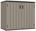 Outdoor Vertical Storage Shed, 57 Cu.ft, Waterproof, Lockable, Brown G868262