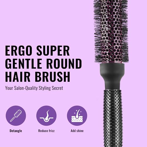 Round Brush for Blow Out - Salon Quality Hair Brushes for Women - Roller Brush for Blow Drying - Wet and Dry Hair Styling - Volumizing Blowout Brush O49906