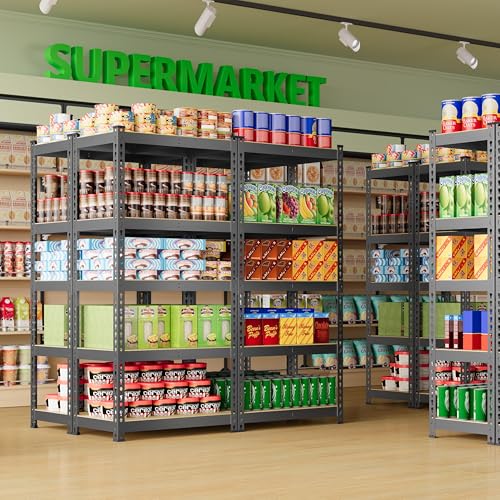 5-Tier Adjustable Metal Shelving Unit for Garage, Pantry, and Warehouse M7734