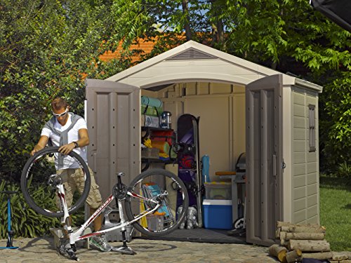 Outdoor Resin Storage Shed for Patio Furniture and Yard Tools R685