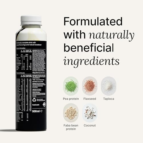 Chocolate Meal Replacement Drink, High Protein, Plant Based, 16.9 Fl Oz (12 Pack) T510