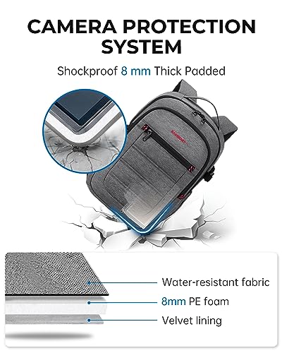 Camera Backpack Expandable for Photographers with 15.6" Laptop Compartment R68194
