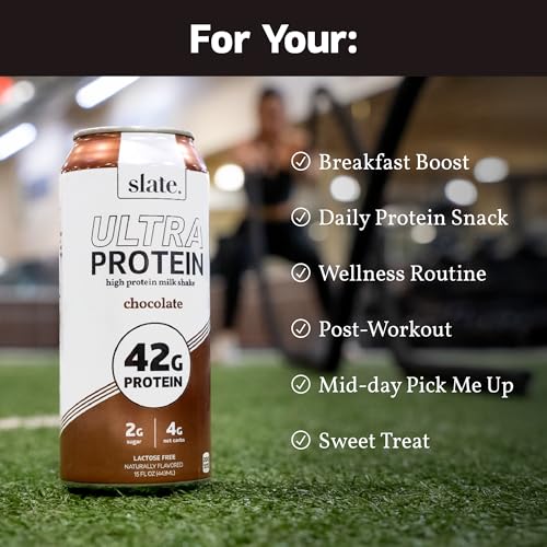 Chocolate High Protein Shake, 42g Protein, Lactose Free, 15 fl oz L659217