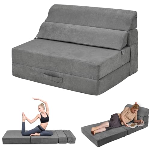 Folding Sofa Bed Convertible Sleeper Chair with Back Support I89003