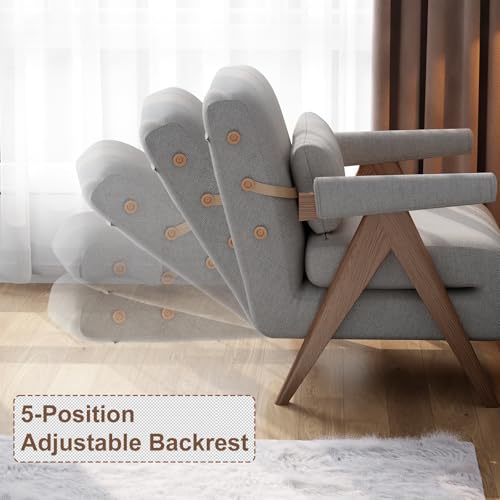 Convertible Sofa Bed Chair, 3-in-1 Sleeper Chair with Adjustable Backrest Q50542