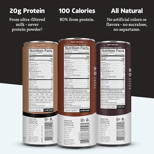 High Protein Milk Shake Dark Chocolate Lactose Free 11 fl oz B183540