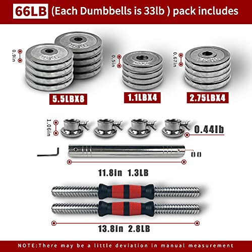 Adjustable Dumbbell Set with Carry Box for Home Gym Workout S420450
