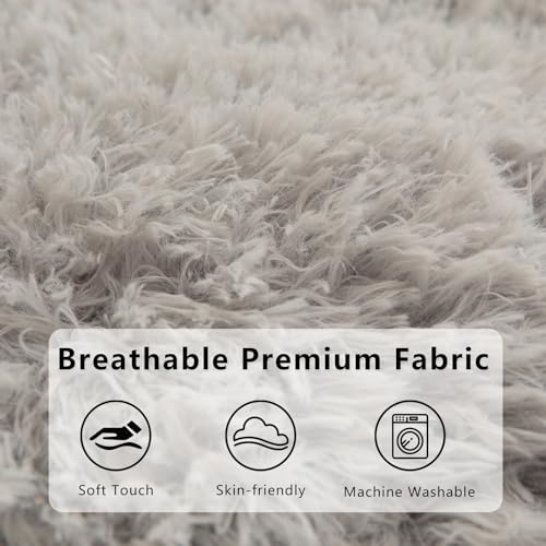 Giant Faux Fur Bean Bag Chair for Adults with Filler T74545