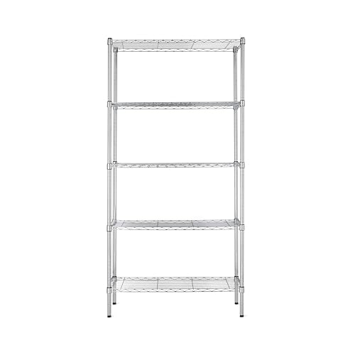 5-Shelf Adjustable Heavy Duty Steel Wire Storage Shelving Organizer, 36" L x 14" W x 72" H X6421