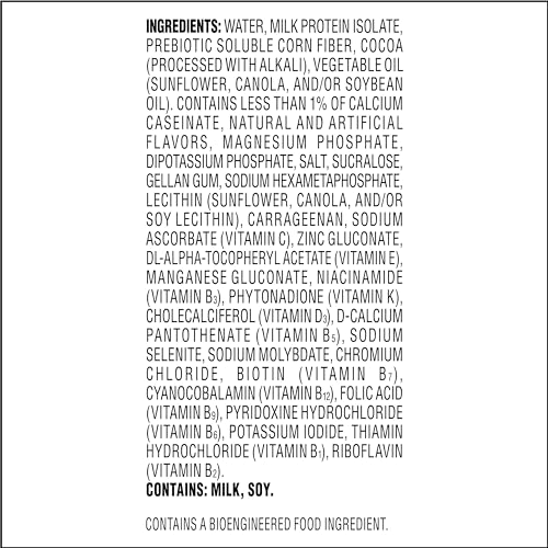 Creamy Milk Chocolate Protein Shake, 30g Protein, 12 Count Z665486