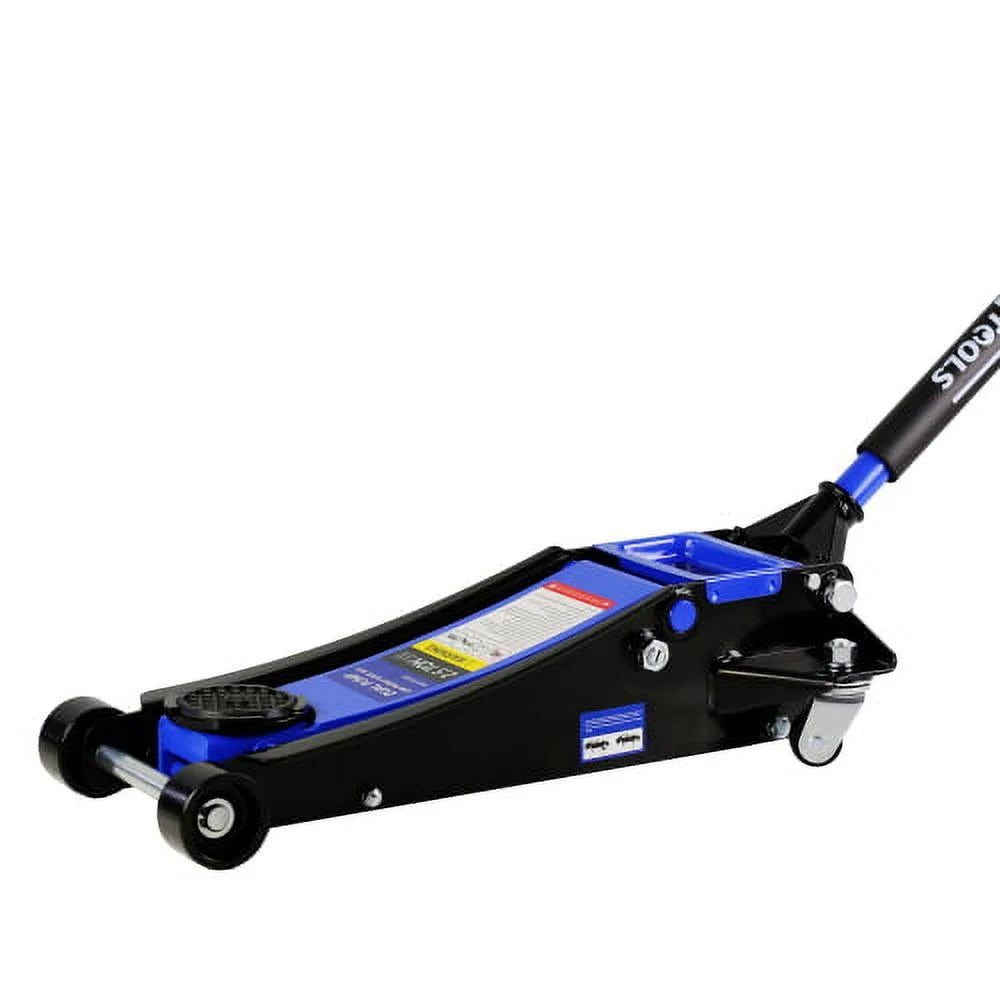 Low Profile Floor Jack with Dual Pistons, Hydraulic Lift 3.5"-19.5" C94213