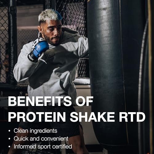 Ready-to-Drink Protein Shake, Mocha Latte, Zero-Sugar & Gluten-Free, 12 Fl Oz W8052