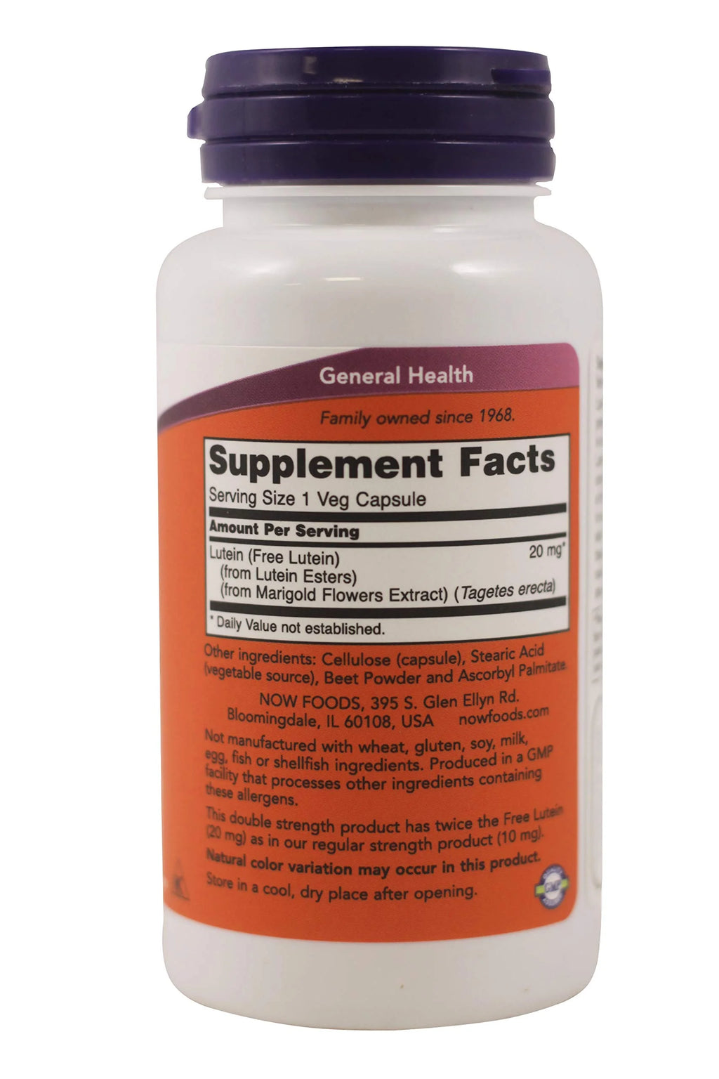 Lutein 20 mg Eye Health Support, 90 Vegetable Capsules P429709
