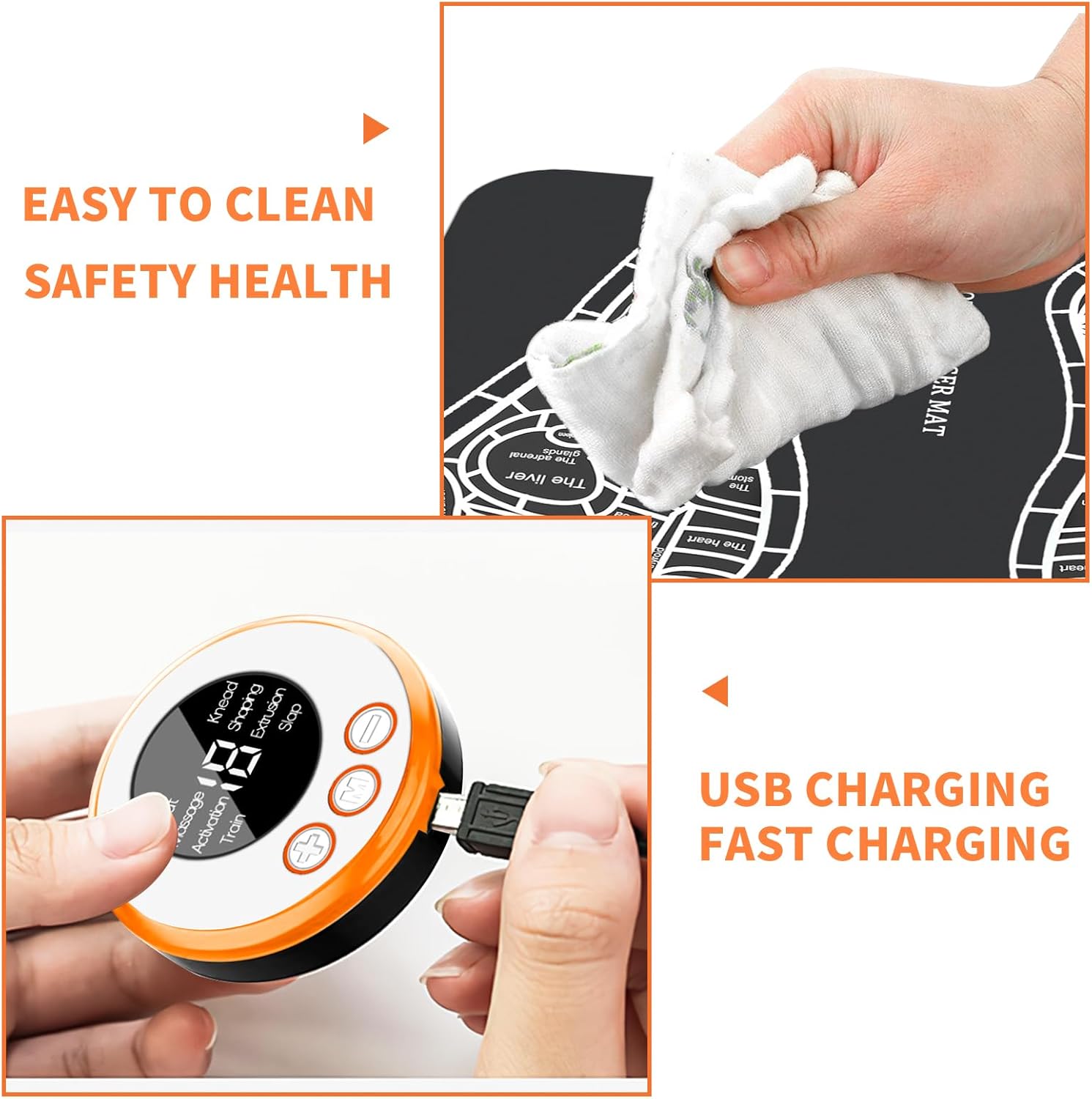 Foot Massager Mat with 8 Modes and 19 Intensity Levels M62342