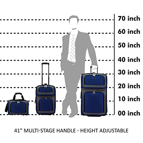 Lightweight Expandable Rolling Luggage 4-Piece Set P203384