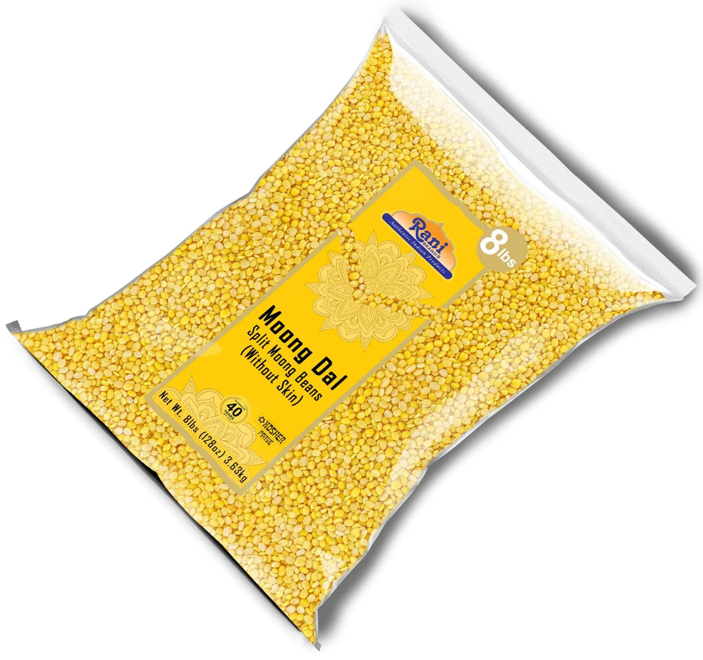 Split Mung Beans Without Skin Lentils, 8lbs Bulk A83919