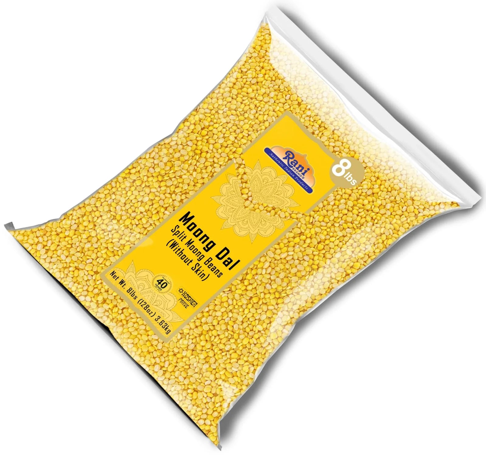 Split Mung Beans Without Skin Lentils, 8lbs Bulk A83919