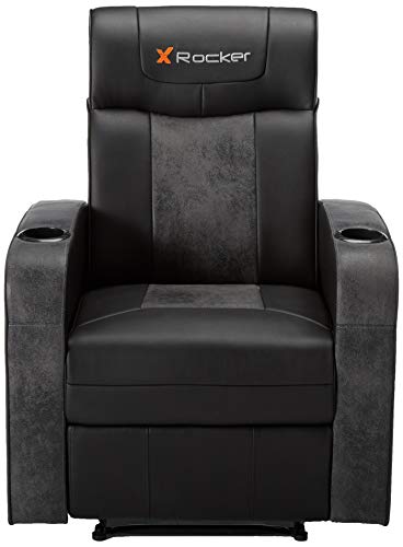 Recliner Gaming Chair with Bluetooth Audio, Headrest Speakers, Footrest and Cupholder M149