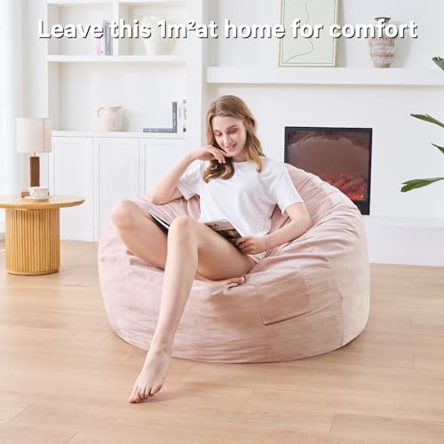 Giant Bean Bag Chair Convertible Bed with Microfiber Cover X2136