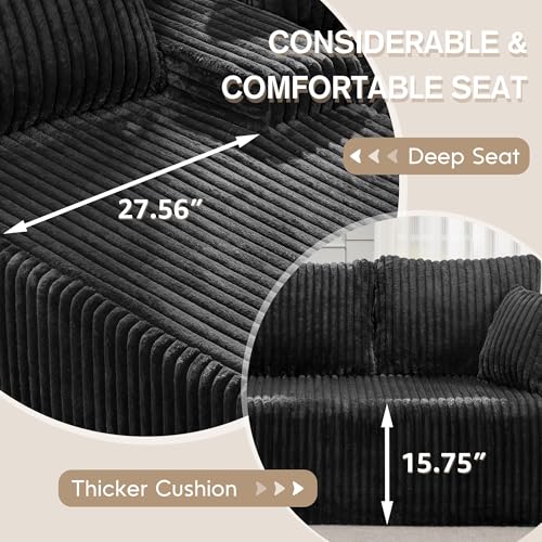 Modular L-Shape Sectional Sofa with Oversized Chaise A47792
