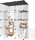 Large Cat Cage,3-Tier Catio Outdoor Cat Enclosure, Cat Kennel,Cat Cages Idoor and Outdoor for 1-3 Cats