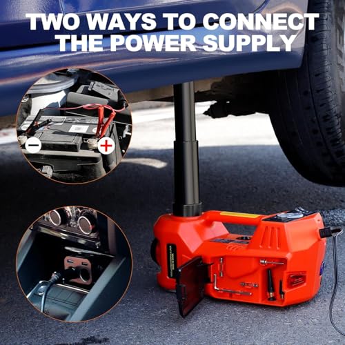 Car Jack Kit 5 Ton 12V with Impact Wrench and Tire Inflator B789