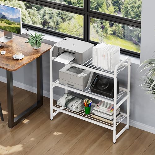 Heavy Duty Metal Wire Shelving Unit, 3 Tier, Stackable Storage Rack C875