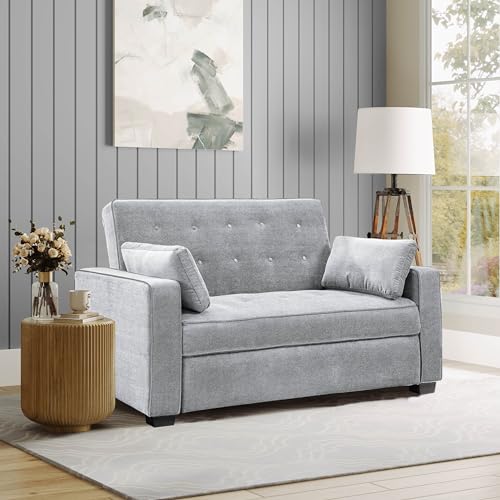 Convertible Sleeper Sofa, Queen Size, Navy Q5867