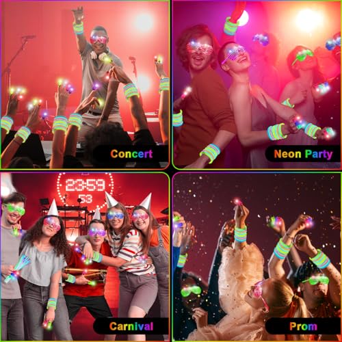 84PCS LED Glowing Party Glasses for Kids Adults K691