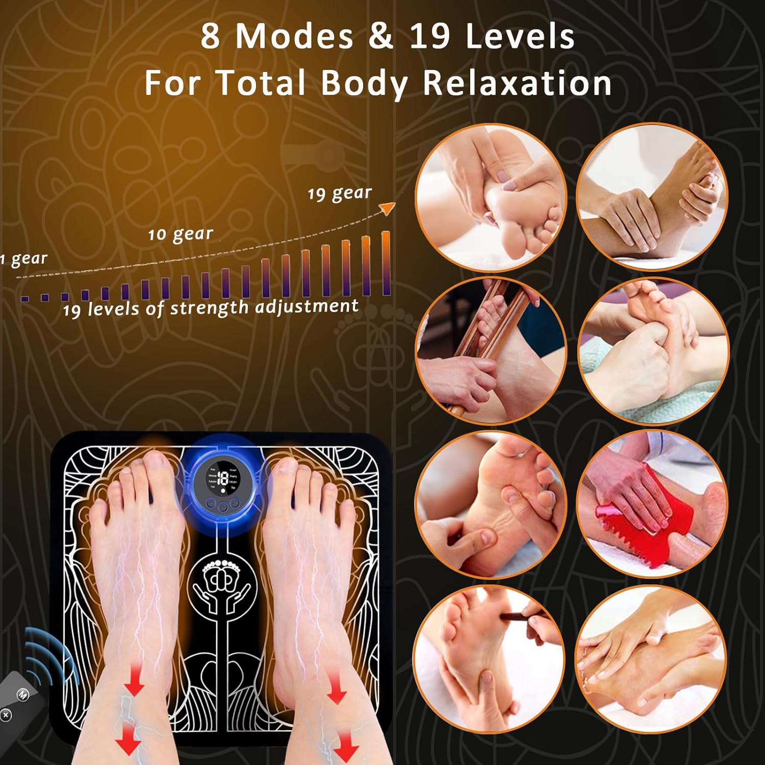 Foot Massager Pad for Neuropathy and Plantar Pain Relief O422467