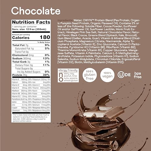 Vanilla Protein Shake, 12 Fl Oz (12 Pack) Y720