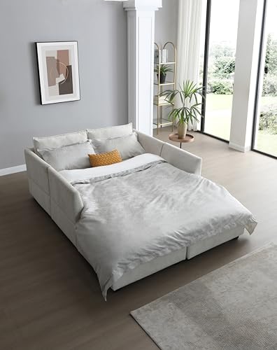 Modular Sectional Sofa with Ottoman, U-Shaped Lounge Couch H930