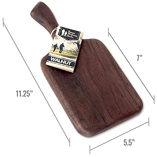 Dark Walnut Wood Cutting Board for Kitchen, Chopping and Serving, 16 x 8 V138952