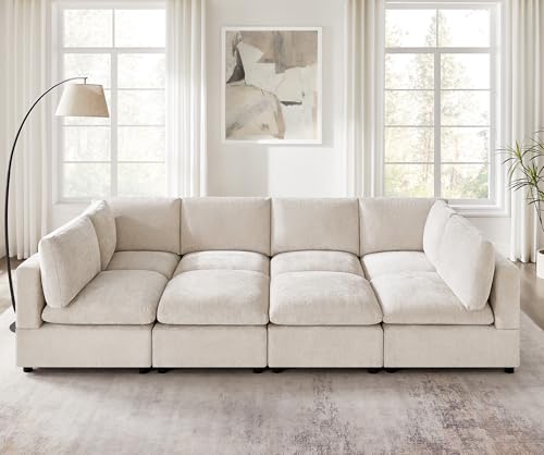 Modular Sectional Sofa with Ottoman for Small Apartments G42700