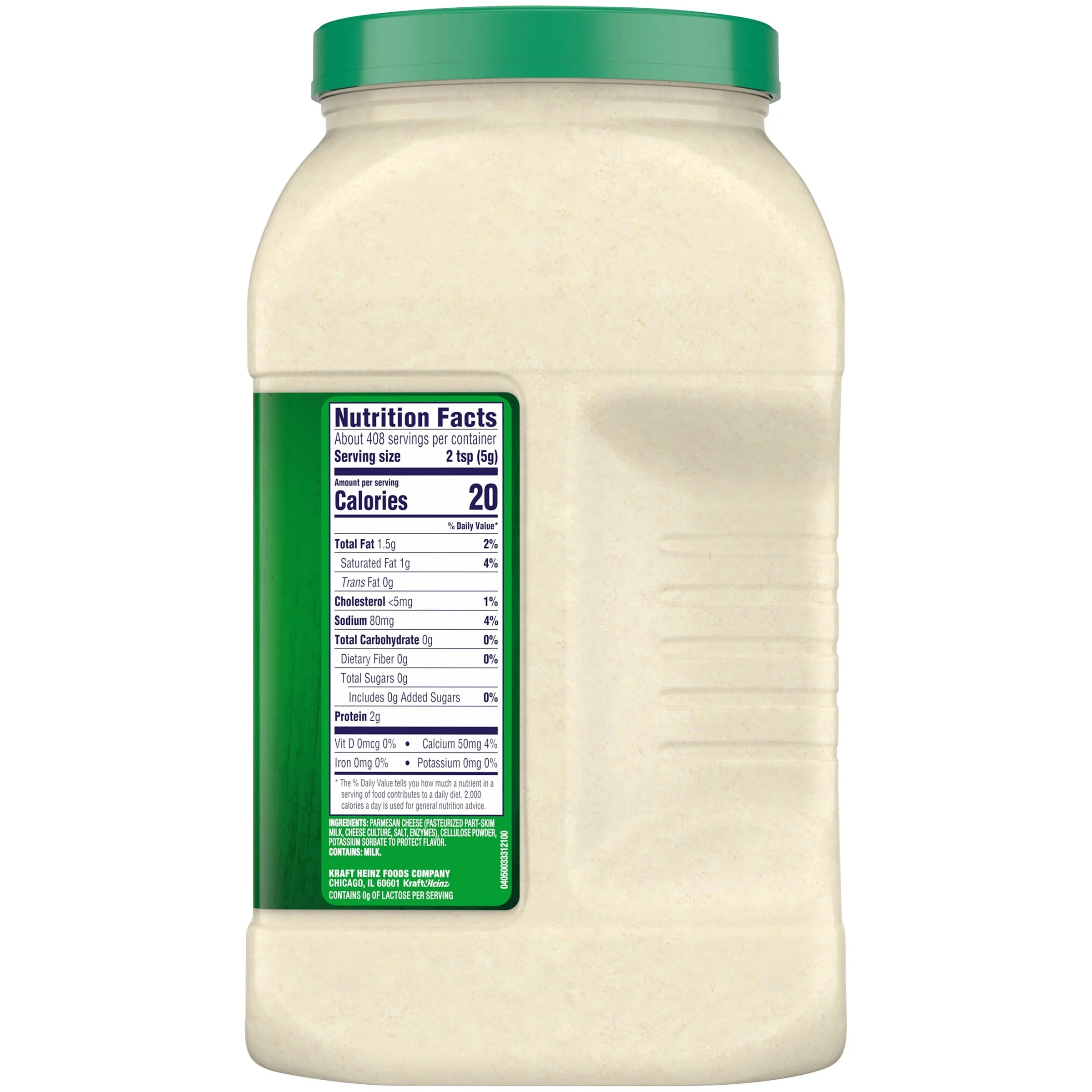 Parmesan Grated Cheese, 4.5 lb Jug X97288