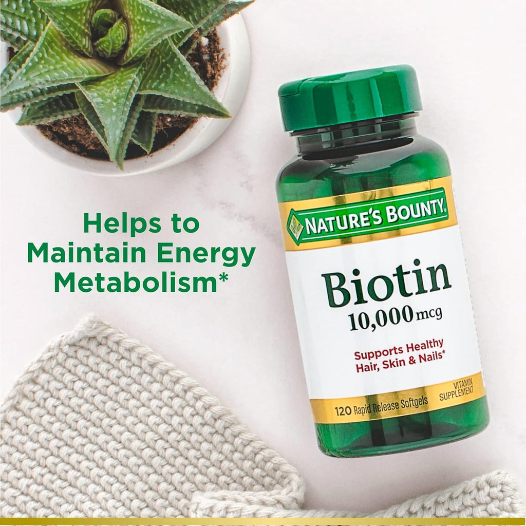 Biotin 10000 mcg Rapid Release Softgels, 120 Count U30424