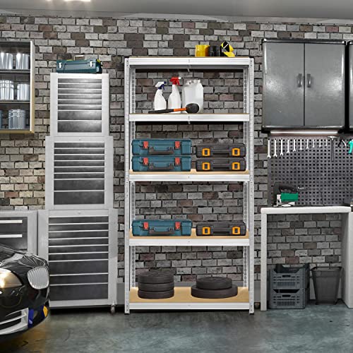 5-Tier Adjustable Metal Shelving Unit for Garage, Pantry, and Warehouse M7734