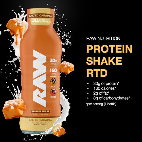 Ready-to-Drink Protein Shake, Mocha Latte, Zero-Sugar & Gluten-Free, 12 Fl Oz W8052