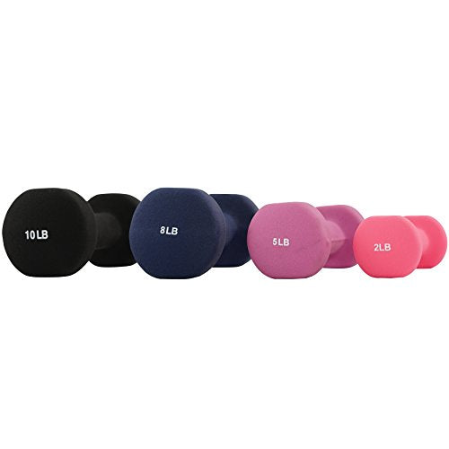 Neoprene Coated Hex Dumbbell Pair for Home Gym Workout S960005