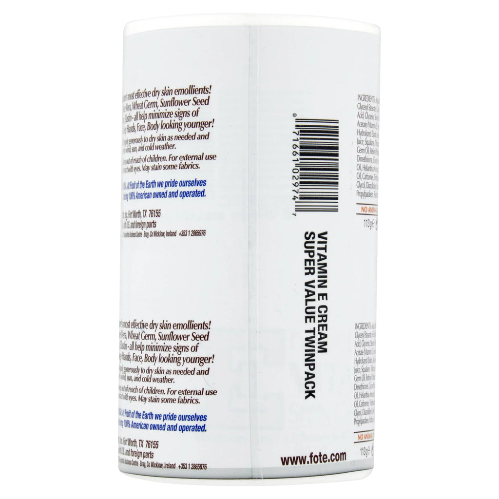 Vitamin E Skin Care Cream with Moisture, 4 oz, 6 Pack D9863