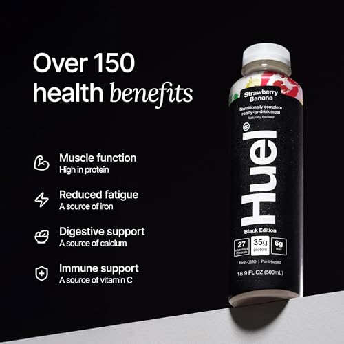 Chocolate Meal Replacement Drink, High Protein, Plant Based, 16.9 Fl Oz (12 Pack) T510