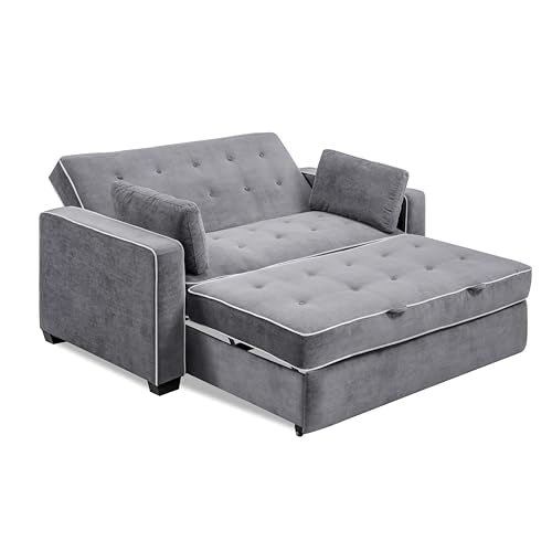 Convertible Sleeper Sofa, Queen Size, Navy Q5867