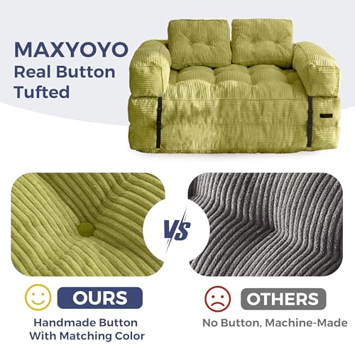 Folding Sofa Bed, L-Shaped Convertible Sleeper Couch with Armrest and Pillow, Dark Grey M375676