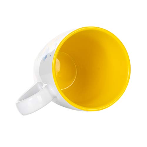 Lavender Flower Watercolor Ceramic Mug with Easy Grip Handle B9257