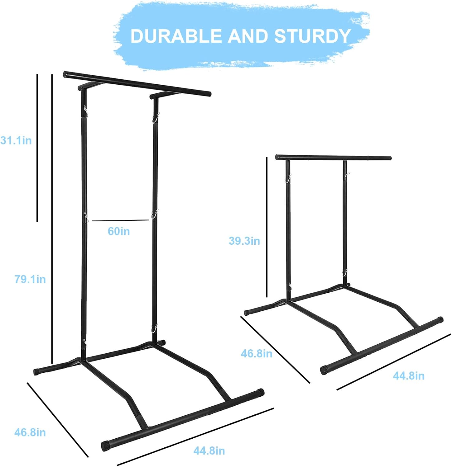 Pull Up Bar Dip Station Power Tower for Home Gym D893