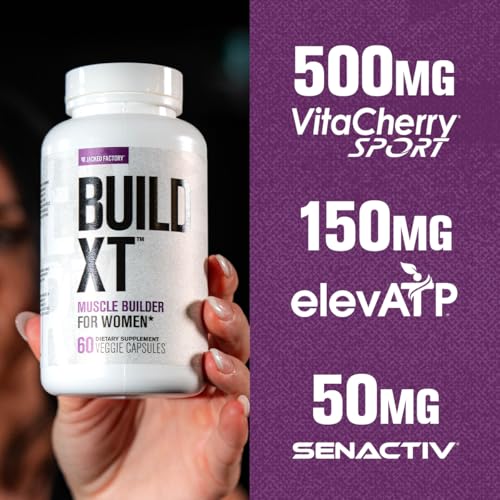 Daily Muscle Builder Supplement for Strength & Growth - 60 Veggie Pills U9496