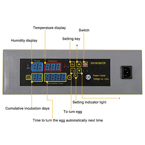 48 Egg Incubator with Automatic Egg Turning and Temperature Control L8166
