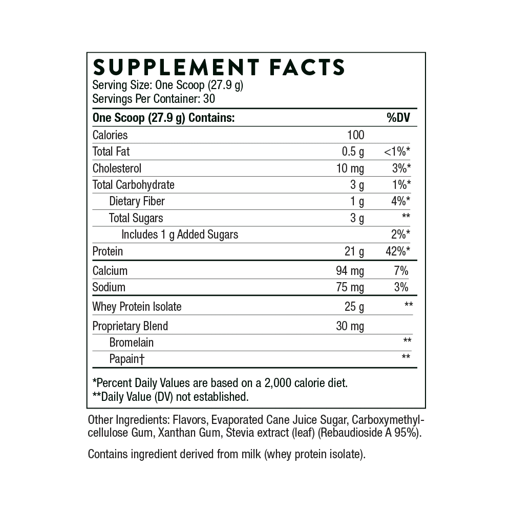 Vanilla Whey Protein Isolate P876