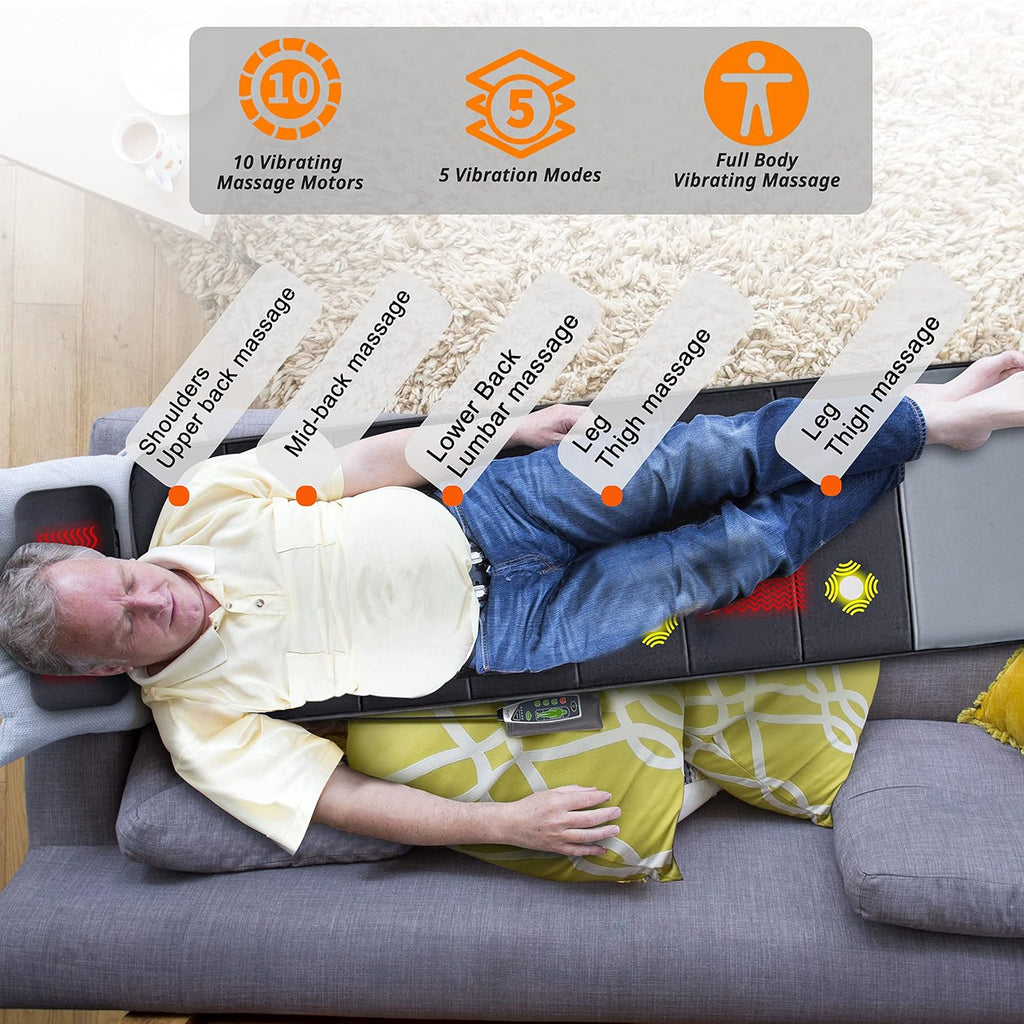 Full Body Massage Mat with Heat and Vibration M45647